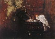 William Merritt Chase, Still life and parrot